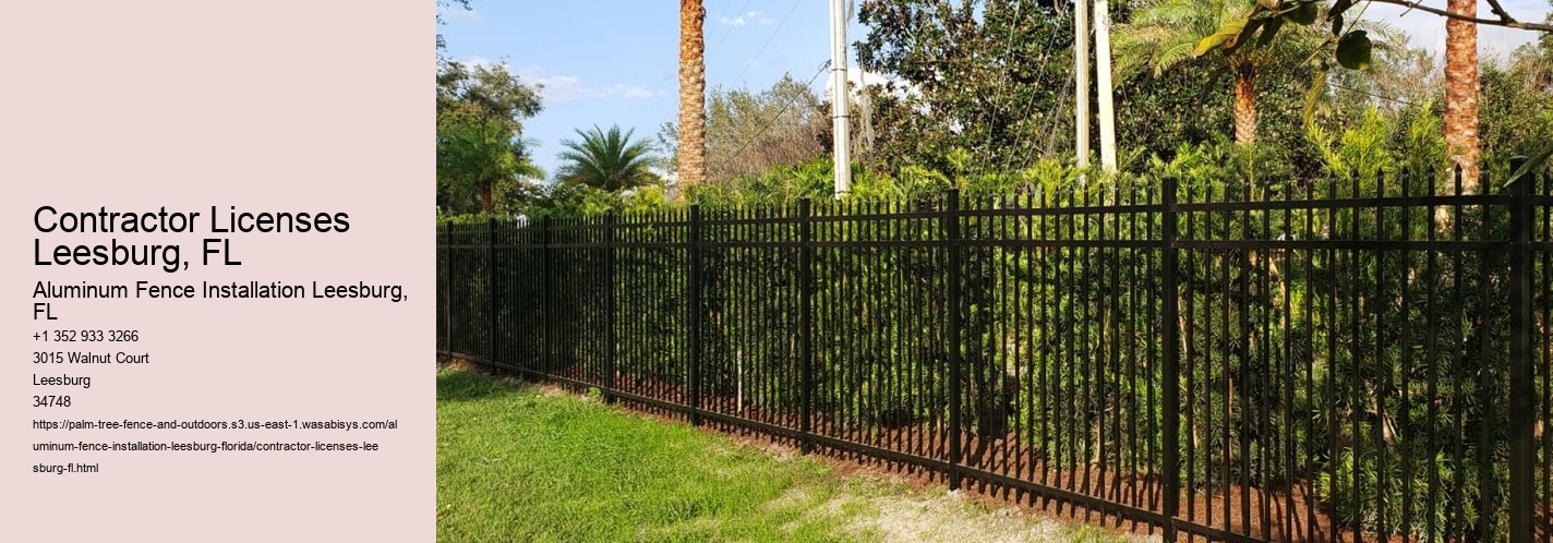 Contractor Licenses Leesburg, FL